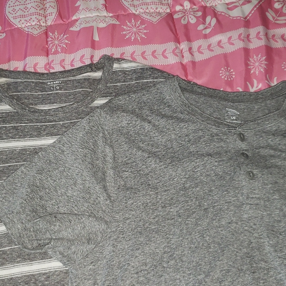2 mens old navy shirts